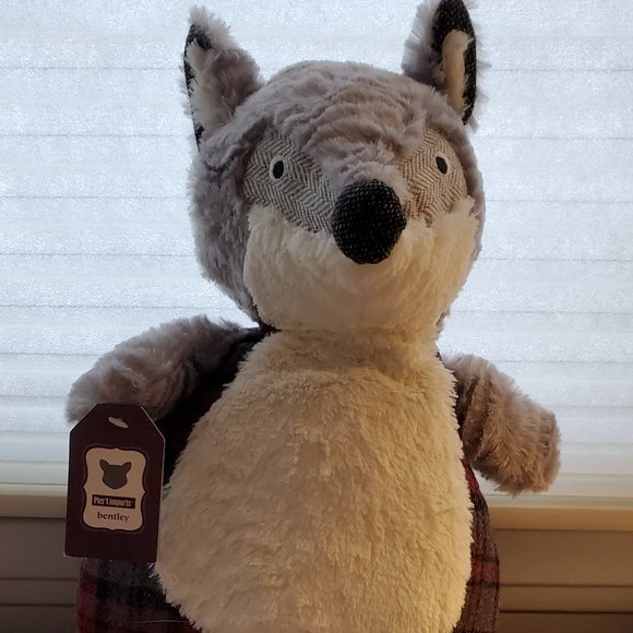 Pier 1 Sitting Animal Bently The Raccoon Pillow Door Stop - Picture 3 of 11